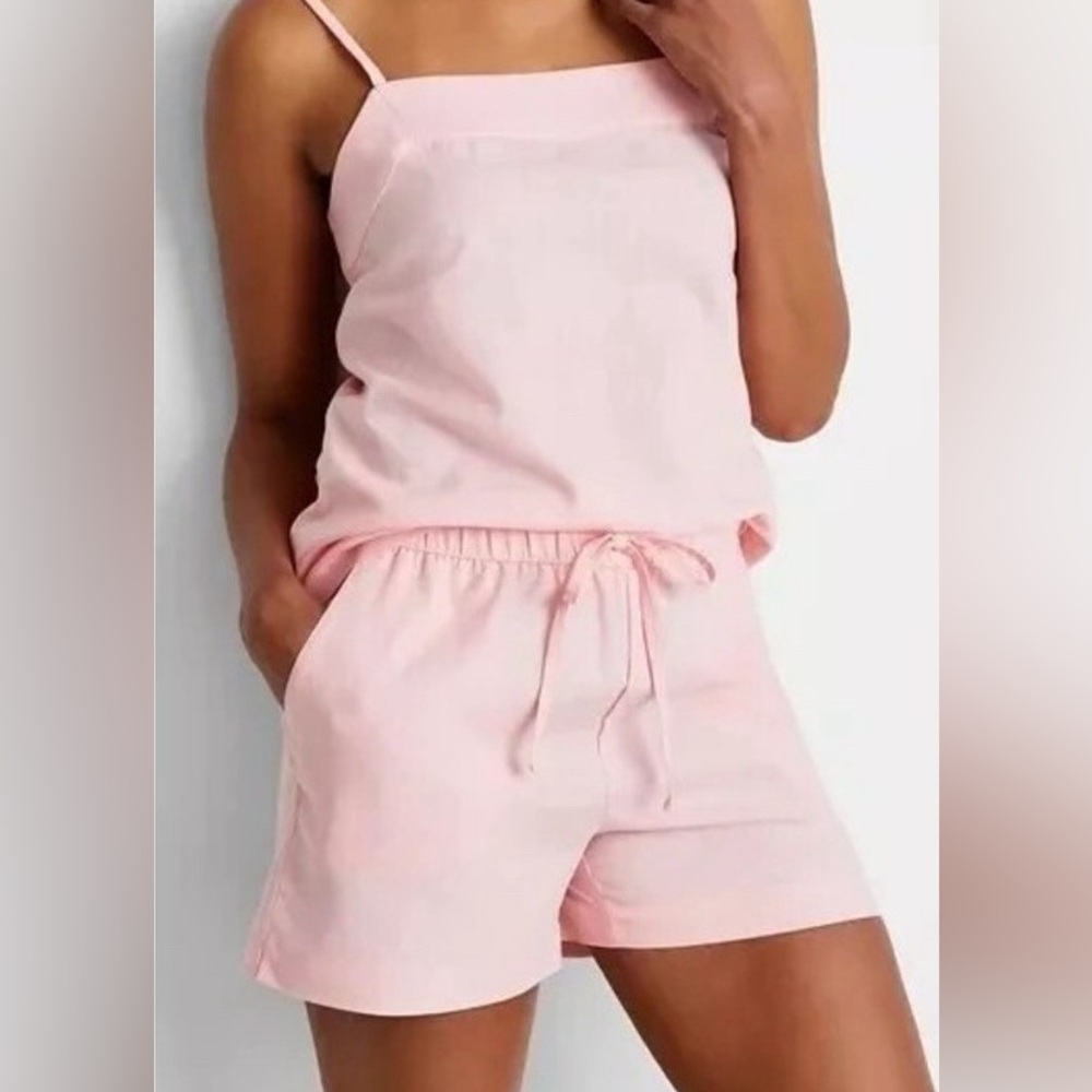 Women’s 2 Pc Cami & Short Pajama/Lounge Set - Color Satin Pink Sizes  XS-XXL